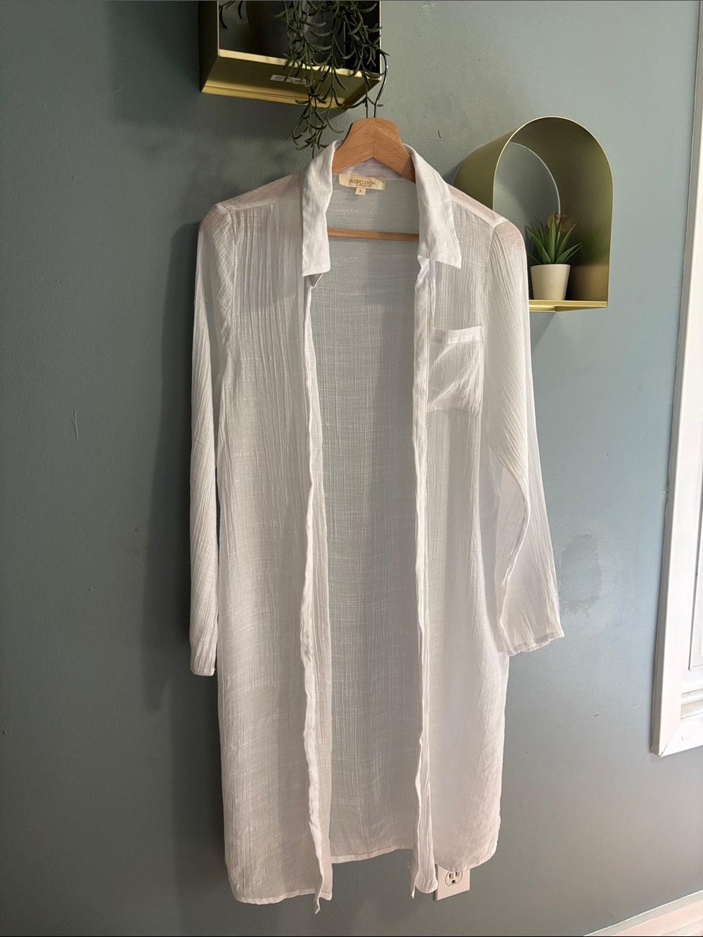 Rebellion Again - Sheer White Duster
